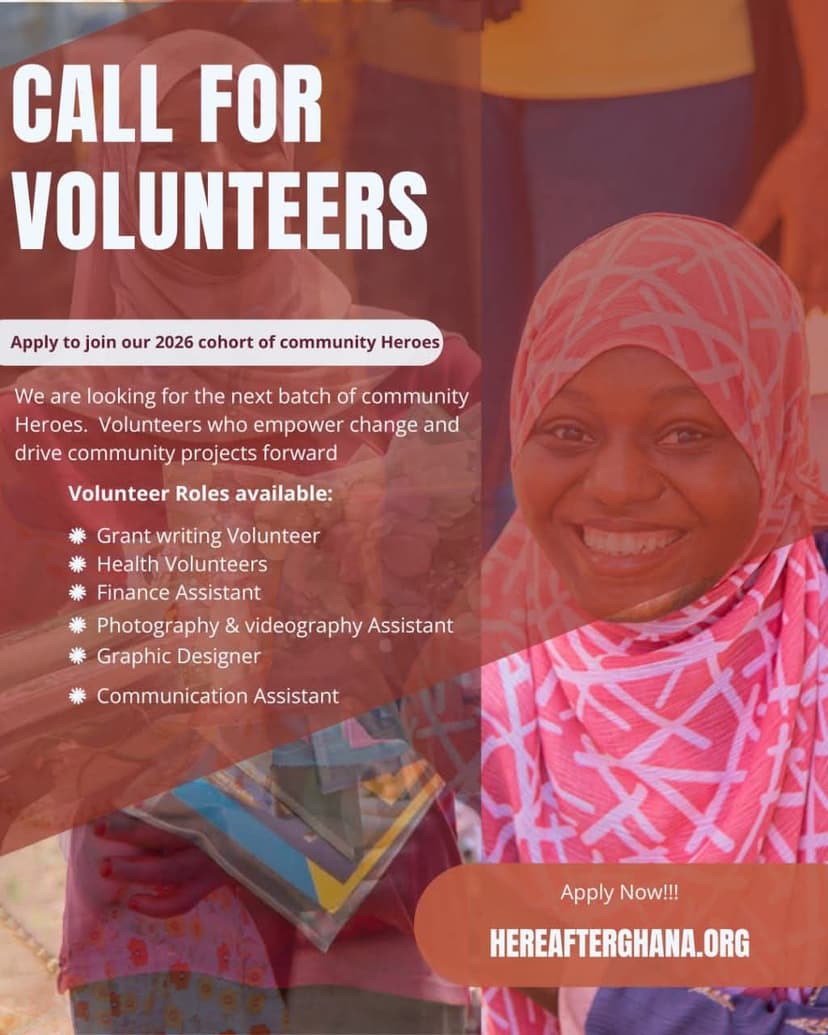 Hereafter Ghana Opens Volunteer Applications for 2026 Cohort